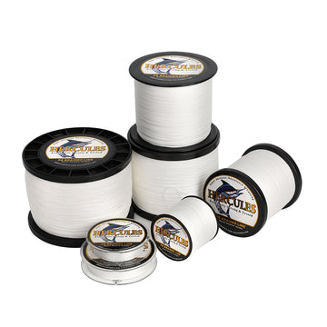 2000M 2187Yds White 6lb-100lb HERCULES PE Braided Fishing Line 4 Strands